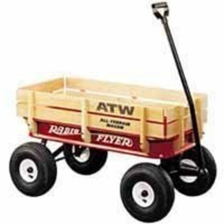 RADIO FLYER RADIO FLYER 32 Terrain Wagon, 200 lb Capacity, Steel/Wood, Red 32Z